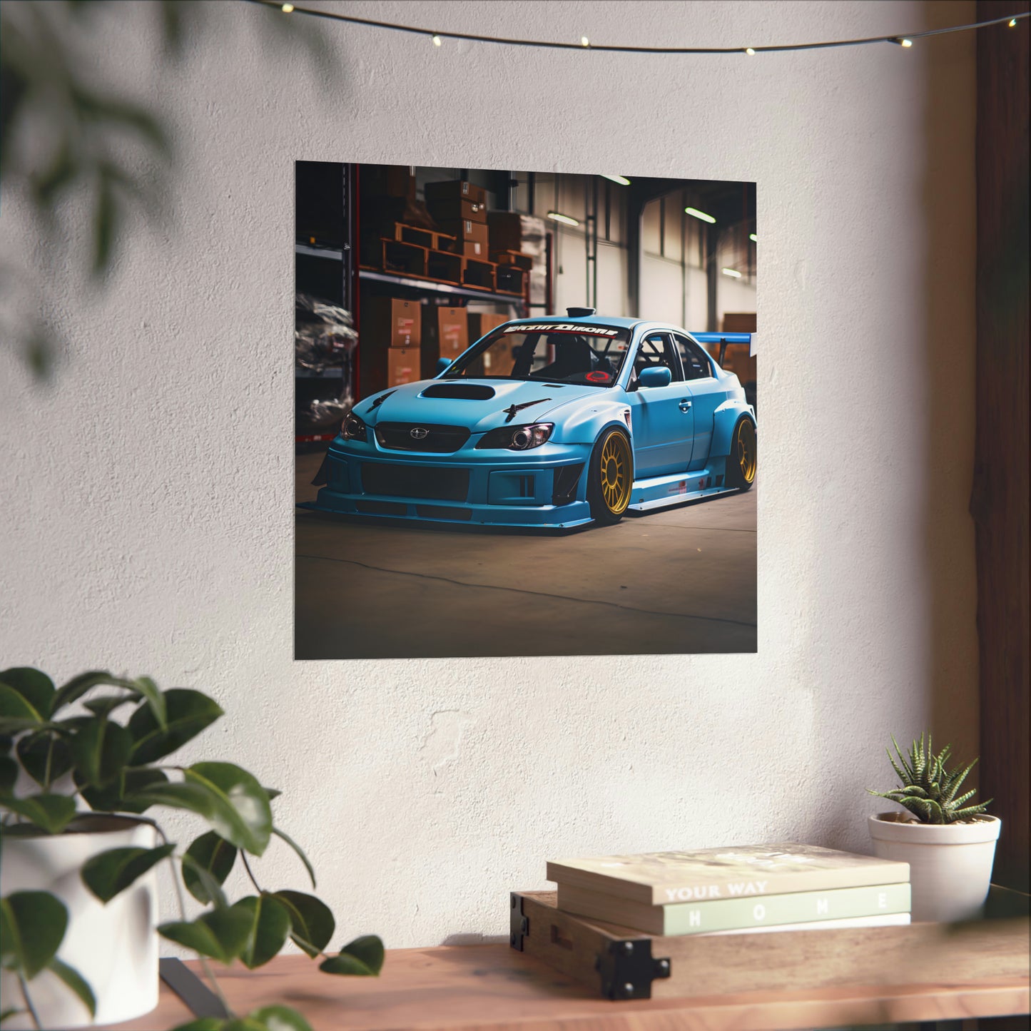 Stance Subaru STI Luxury Dream Car Wall Art Poster Print