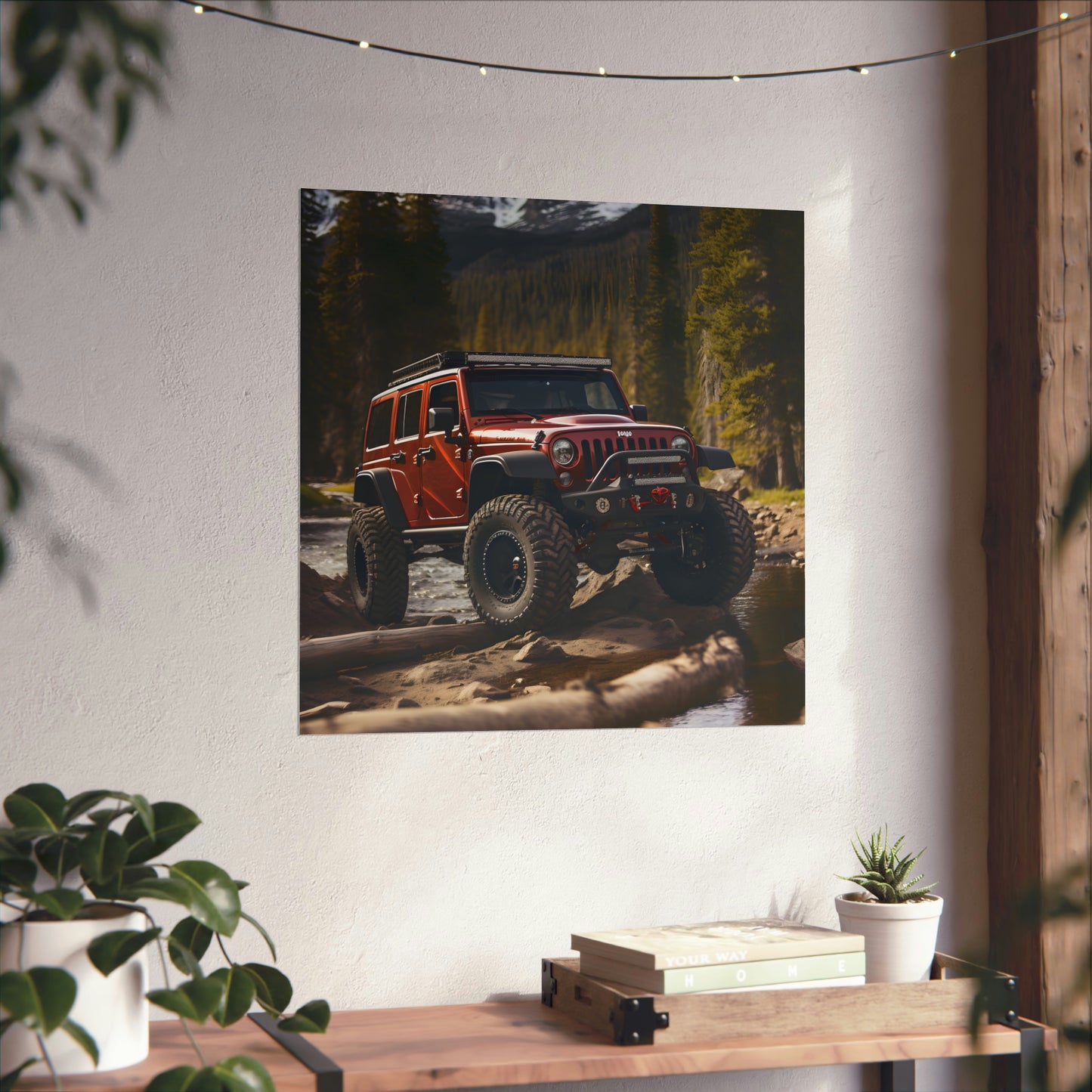 Jeep 4x4 Modern Painting Wall Art Poster Print