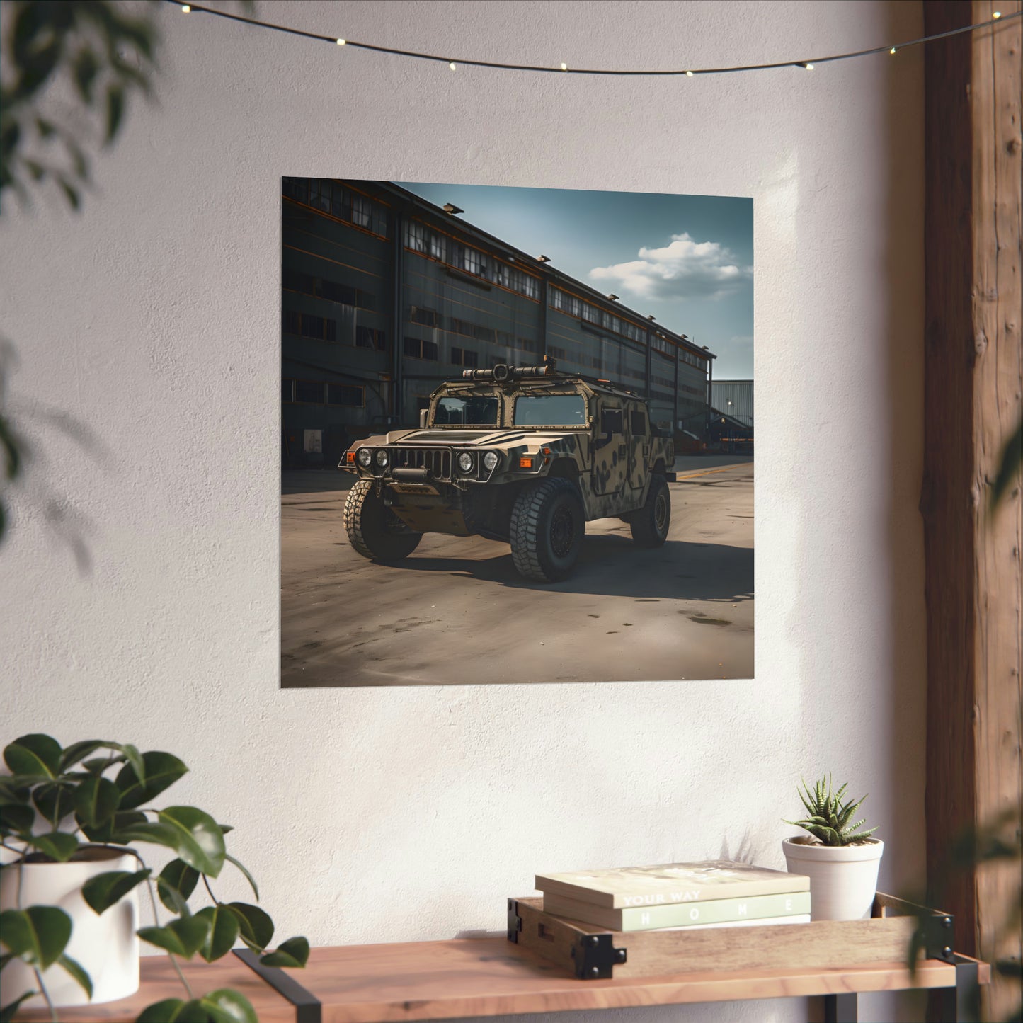 Military Humvee 4X4 Modern Painting Wall Art Poster Print Home Man cave Office Room Décor Gifts Gym