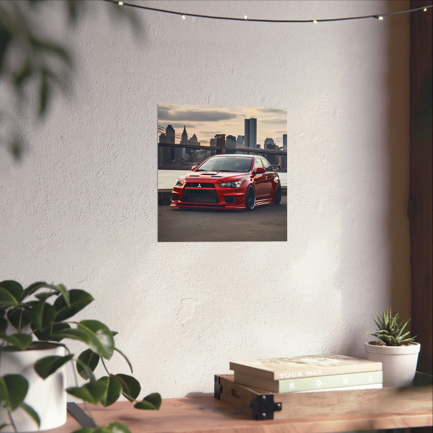 Stance Lancer Evo Luxury Dream Car Wall Art Matte Poster Print