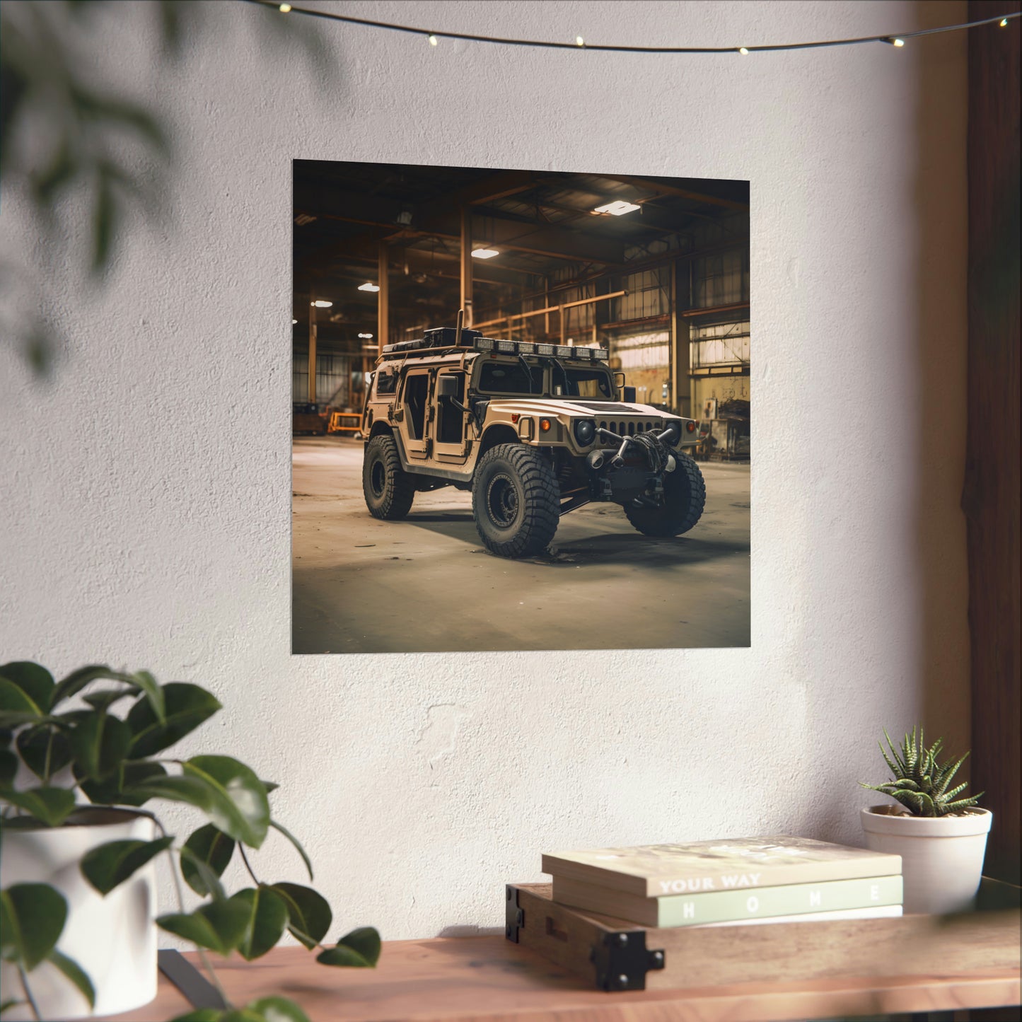 Military Humvee 4X4 Modern Painting Wall Art Poster Print Home Man cave Office Room Décor