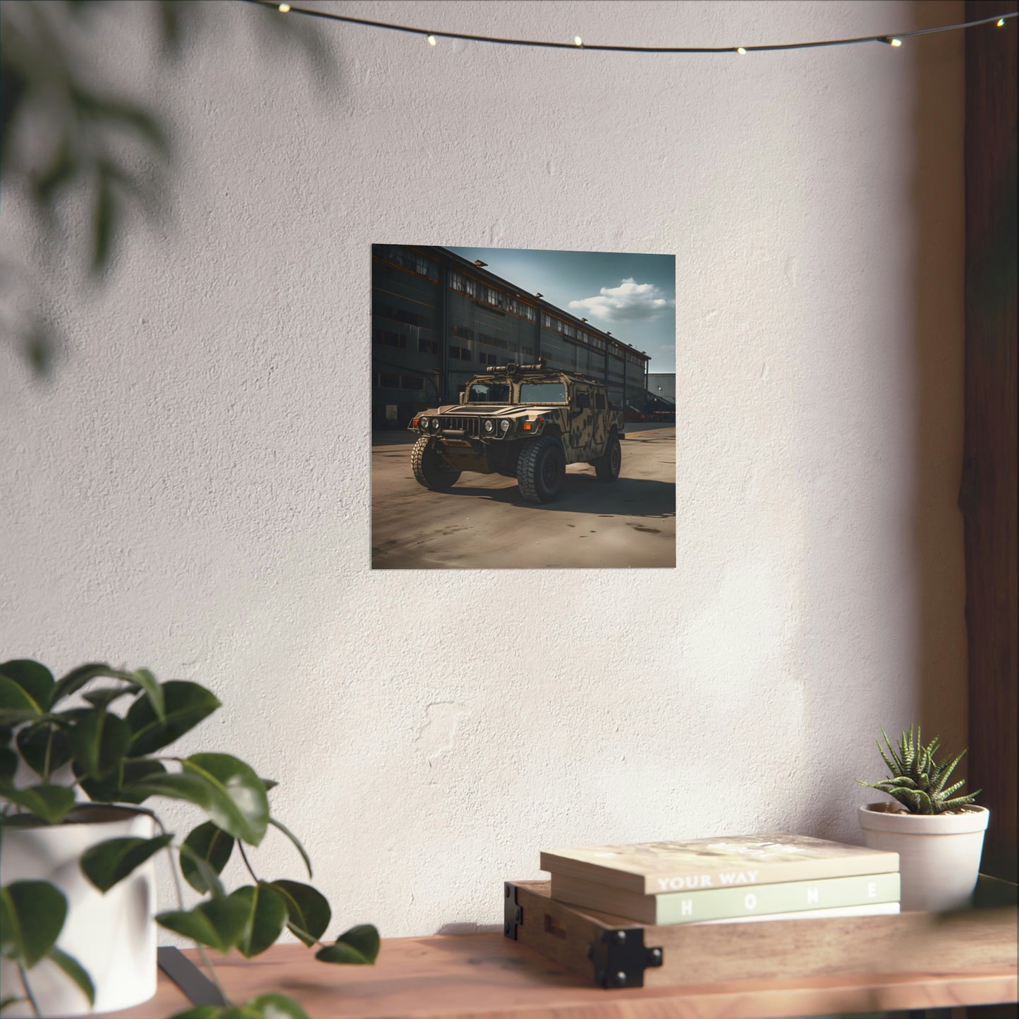 Military Humvee 4X4 Modern Painting Wall Art Poster Print Home Man cave Office Room Décor Gifts Gym