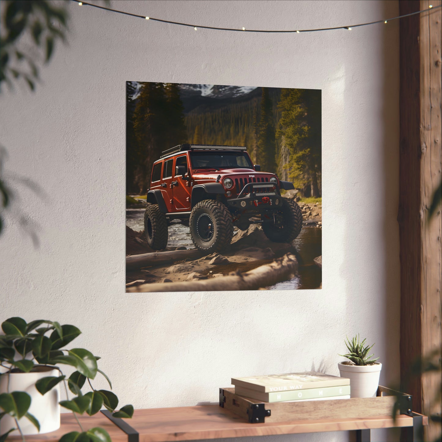 Jeep 4x4 Modern Painting Wall Art Poster Print