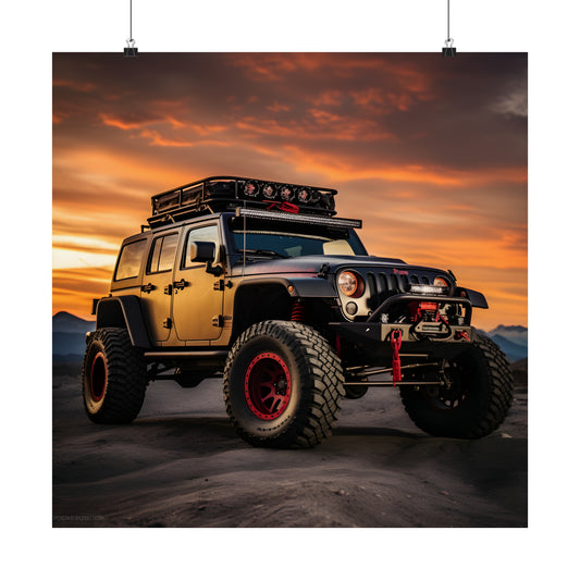 Jeep Modern Painting Wall Art Poster Print