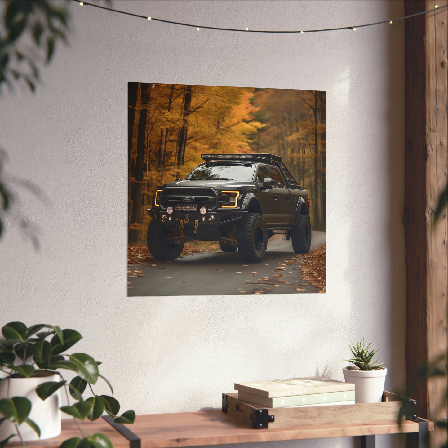 Ford F-150 4X4 Modern Art Poster Print