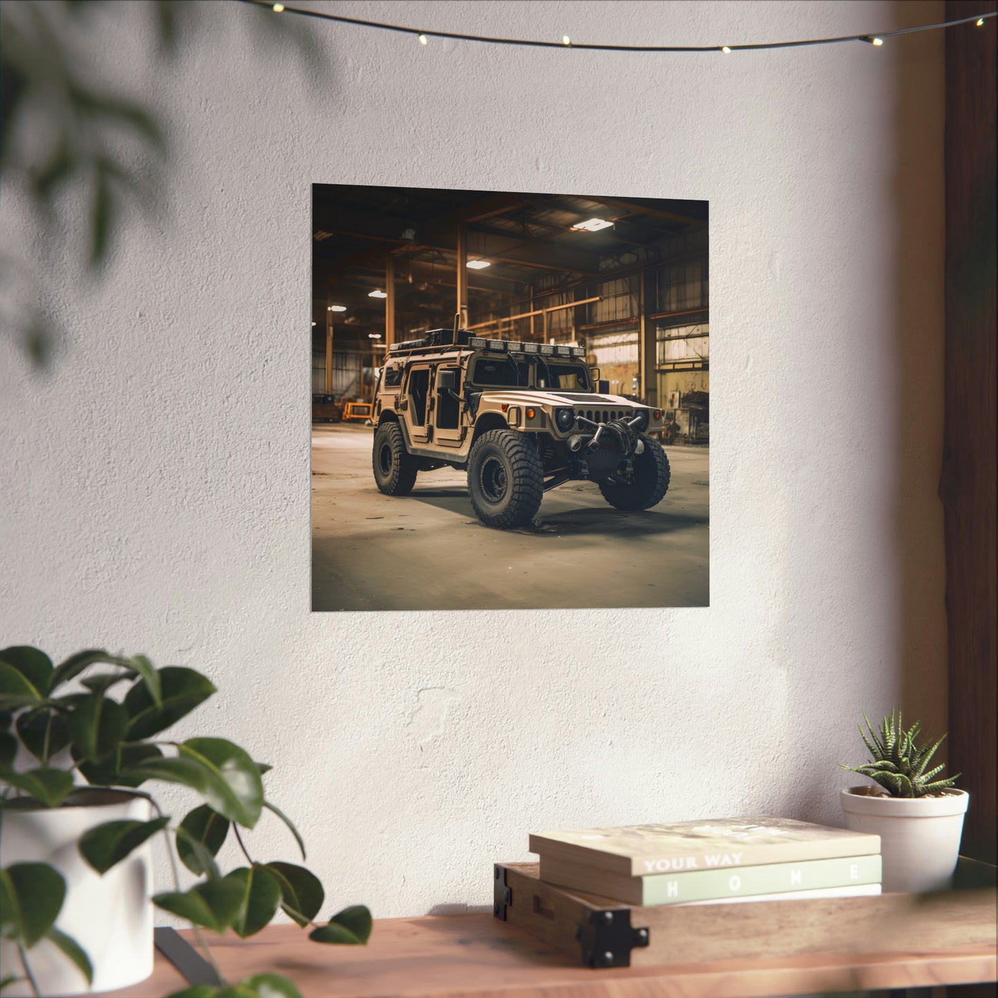Military Humvee 4X4 Modern Painting Wall Art Poster Print Home Man cave Office Room Décor