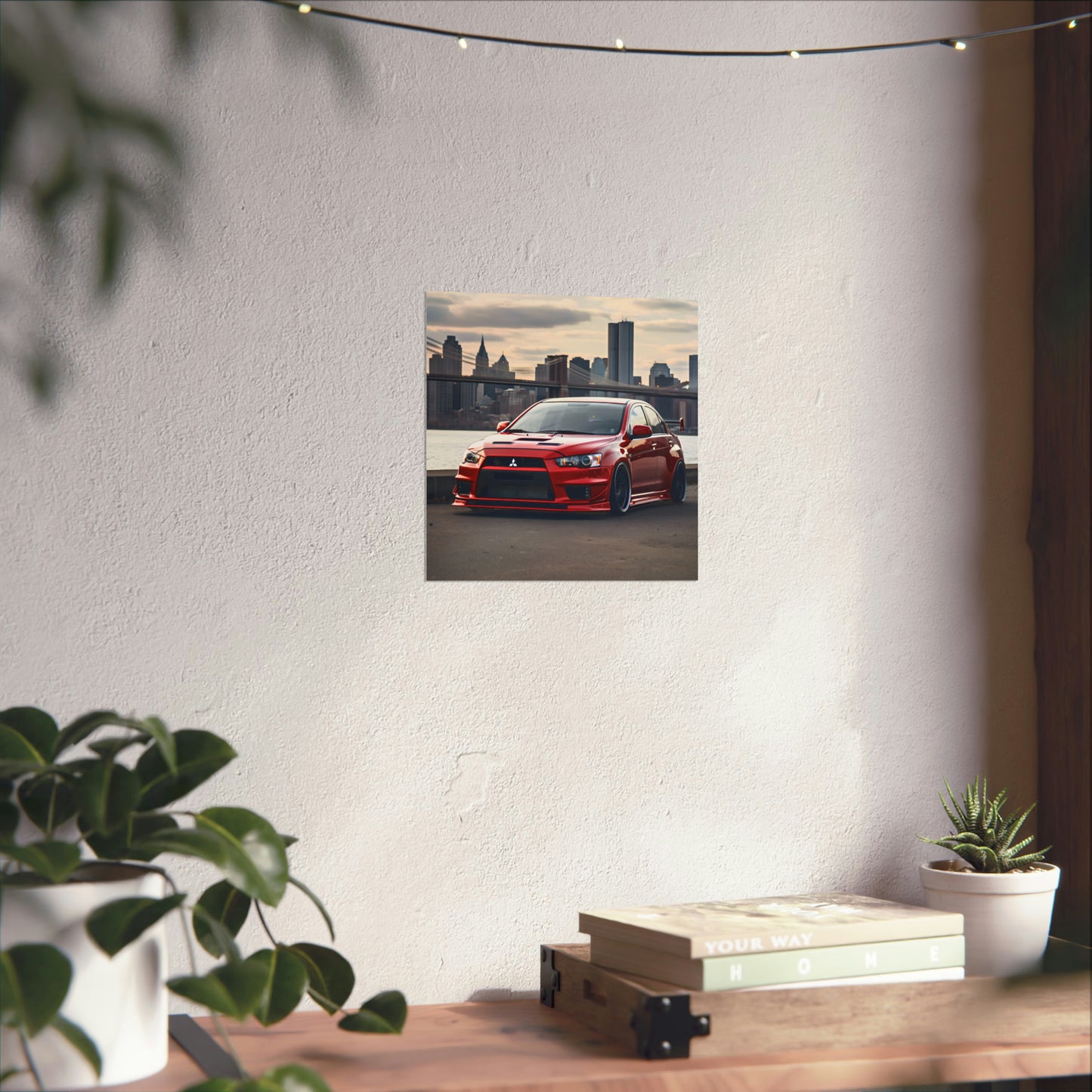 Stance Lancer Evo Luxury Dream Car Wall Art Matte Poster Print