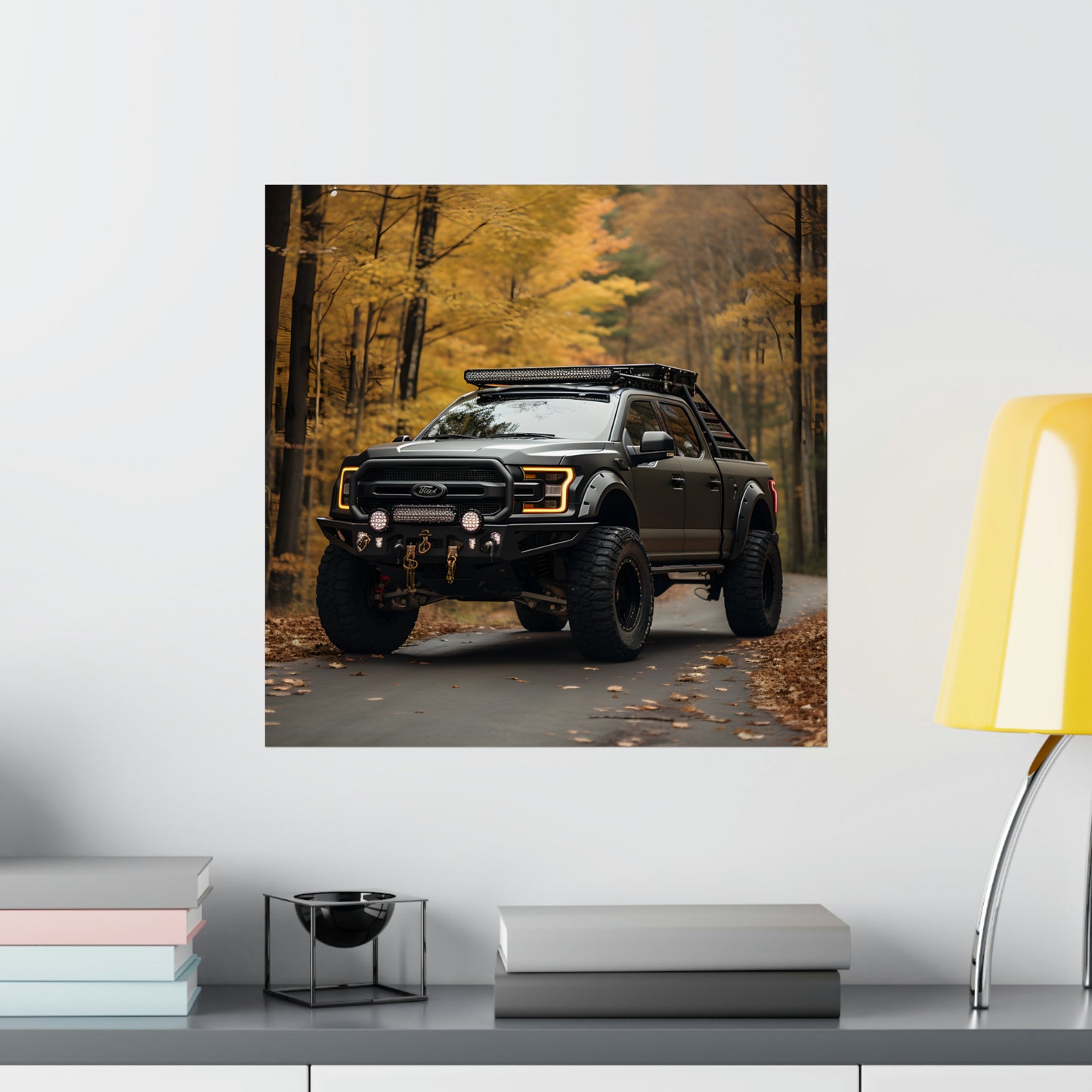 Ford F-150 4X4 Modern Art Poster Print