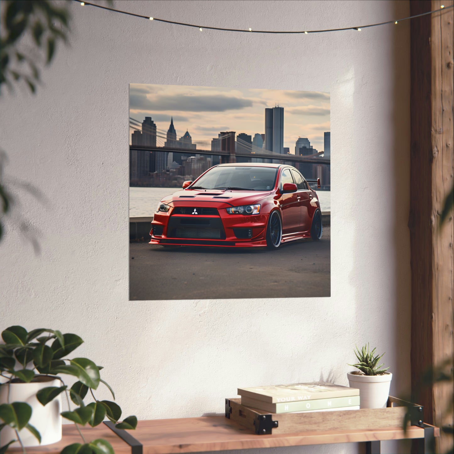 Stance Lancer Evo Luxury Dream Car Wall Art Matte Poster Print