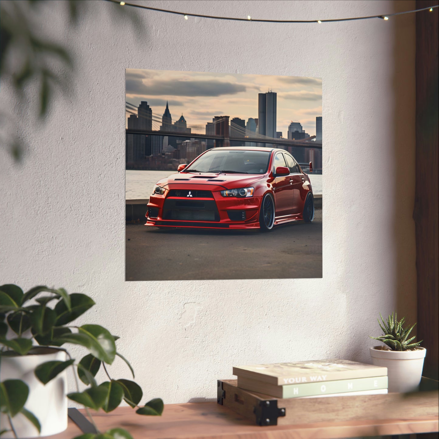 Stance Lancer Evo Luxury Dream Car Wall Art Matte Poster Print